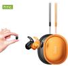 HTC Auricolari Bluetooth HTC NE76, Auricolari Traduttori AI, Mini Auricolari Invisibili per il Sonno, Cuffie Wireless Morbide Arancioni