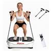 FunLife V8 Piattaforma Vibrante - 180 Livelli di Intensità, 5 Programmi e Modalità Manuale - Pedana Fitness con Altoparlante Bluetooth, Fasce di Allenamento e Allenamento Completo del Corpo fino a 120