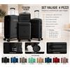 NONE Set di 4 Valigie Trolley Premium COVERI WORLD CW870 in PC Alta Resistenza