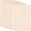 NONE Confezione da 5/15 Fogli di Legno di Tiglio, Pannelli Sottili in Compensato di Balsa per Artigianato, Taglio Laser, Pirografia e Disegno