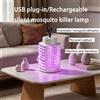 NONE Lampada Portatile Silenziosa Anti-Zanzare Ricaricabile USB, Trappola a Luce Ultravioletta per Zanzare e Mosche, Controllo Fisico dei Parassiti per la Casa