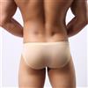 NONE Biancheria intima da uomo testa U tasca convessa ultrasottile trasparente slip da uomo in seta di ghiaccio forcella vita bassa piccoli tre pantaloni pantaloncini sexy