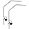 Ferplast Hydor Staffa per Lampade Acquari Aqamai AQAMAI BRACKETS S, in Alluminio, per Spessore Vetro max 33 mm, 32,5 x 25 x h 5 cm