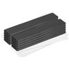 QUARKZMAN 10 Pz Magneti Piatti Piccoli Extra Forti Rettangolari Autoadesivi, Potenti Elementi Di Fissaggio Magnetici Per Uffici, Lavagne Magnetiche, Mobili Da Cucina (60X10X3 mm, Nero) | Calamite piatte extra forti, per ufficio, lavagna magnetica, …