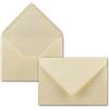 NEUSER PAPIER Paper24 - 25 buste per lettere, formato B6, 17,6 x 12 cm, colore crema/vaniglia, incollaggio a umido con aletta appuntita, 90 grammi per m², senza finestra