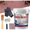 Vgpbphj Louis Forest, vernice epossidica per pavimenti, rivestimento per pavimenti in resina epossidica ad effetto marmo, impermeabile e antiscivolo, forte e resistente all'usura, sicura ed ecologica