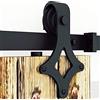 Cecaylie 6,6FT/200CM Hardware per porta scorrevole in acciaio al carbonio Barnaio porte scorrevoli adatti per spessore 35-35 cm