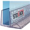STEIGNER Guarnizione doccia UK19 60 cm (1 pz.) trasparente - Guarnizione box doccia verticale per docce angolari o pentagonali con porta 5-6 mm - Perfetta aderenza, Materiale resistente, Impermeabile