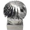 DIELLESHOPPING Comignoli girevoli, fumaiolo girevole, cappello eolico per camini in acciaio inox, base quadrata (42x42 cm)