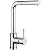 PLADOS Miscelatore Plados monocomando VEMIXEXTL CROMO con canna a 90° e doccia estraibile