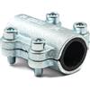KNM TRADE Gebo Collare Riparazione Ghisa Malleabile Argento 1/2