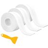 iPobie 3 rotoli di nastro sigillante per bagno, impermeabile, per bagno, cucina, vasca da bagno, 38 mm x 3,2 m (bianco)
