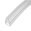 Wuyangcun Guarnizione per porta della doccia a forma di U trasparente, 200 cm/78,74 pollici di lunghezza, striscia sigillante per porta della doccia in vetro senza cornice, ferma perdite d'acqua (6 mm/0,24