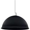 DC VOLTAGE Paralume in metallo per lampade a sospensione da soffitto stile industriale retrò non elettrico a forma di cupola paralumi per cucina camera da letto anello riduttore 0 (Nero)