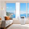 HOOMEE Guarnizione Universale per Finestre Scorrevoli Orizzontali e Verticali per Installazione Condizionatore Portatile - Regolabile da 35x102 Fino a Max 35x152 cm - Facile da Installare