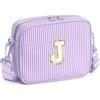 YOOLIFE Borsa a tracolla con lettere per bambine, regalo per bambine da 3, 4, 5, 6, 7, 8, 9, 10, 11, 12 anni, regalo di compleanno personalizzato per adolescenti, sorelle, nipote, Lilla, J