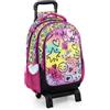 Clondo Julian Ross Zaino Trolley Staccabile Per La Scuola Elementare, Bambino e Bambina, Schienale e Spallacci Rinforzati, 33x15x43h (Shiny Mood)