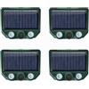 HUAJUEJUE 4X Animali solari a batteria, per gatti, cani, uccelli, scoiattoli, guaine, pappagalli, conigli, volpi, cervi,con luci a LED per il rilevamento del movimento