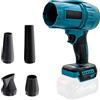 GOMETY Turbo Jet, soffiatore a secco, 90000 giri/min per auto, ventilatore portatile senza fili con 4 ugelli, ventilatore portatile portatile portatile a mano per neve e fogliame (senza batteria)