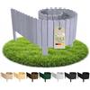 Floranica Bordura Giardino H 20 x L 200 cm Argento Bordo Prato Legno
