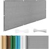 HOKXUAN Rete Ombreggiante 80 x 150 cm in HDPE Anti-Uv Divisorio Parasole Paravento Protezione Privacy Respirante Ombreggiante per Recinzione per Balcone Giardino Recinzione, Grigio