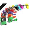 Physix Gear Sport Physix Gear - Nastro kinesiologico per infortuni, gravidanza, articolazione, gonfiore, deformazione - nastro cinetico impermeabile per supporto muscolare (2 rotoli di colore nero + eGuide)