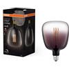 Lampada LED Vintage 1906 Vetro Fumé, 4,5W, 150Lm, Forma Globo Con Diametro 140Mm
