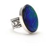 Natale Tripletta Opale Gemma 925 Argento Sterling Fatto a Mano Anello