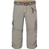 Timezone MilesTZ Miles 3/4 Pantaloncini Cargo, Colore Military Grey, grigio militare 6168, 31 W