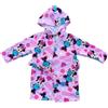 CARTOON Accappatoio bambina Minnie Disney in microfibra 100% Poliestere con cappuccio e tasche asciugatura rapida ideale per bagno piscina mare