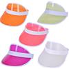 Fayemint 5 Pezzi Poker Visiera Cappello di Plastica, Cappello da Sole con Visiera Trasparente PVC, Visiere Parasole di Alta qualità Cappello, per Golf, Baseball, Tennis(5 Colori)