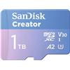 SanDisk Memoria flash SanDisk Creator 1 TB MicroSDXC UHS-I Classe 10 [SDSQXAV-1T00-GN6MS]