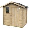 Alce Casetta in legno da giardino alce livia in abete 198x130x205 cm
