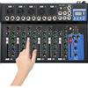 Mixer Audio a 7 Canali Portatile Bluetooth Audio Mixer Mixer Professionale Conso