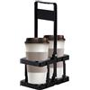 Generic Portabottiglie portatile pieghevole con comoda impugnatura per campeggio, picnic, barbecue e uso in viaggio, supporto compatto per vino o whisky, bar o feste all'aperto. 17 cm