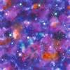 Rasch 273205 - Carta da parati con stampa spaziale e galassia in blu e viola