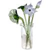 Figurina di fiori in vetro con vaso, bouquet, regalo per fidanzata, mamma,