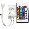 SPORTARC Striscia LED RGB Control Box + 24 tasti per telecomando IR per 12V 3528 5050