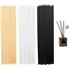 HexinYigjly 240 Bastoncini per diffusori a Bastoncini,20 cm, Bastoncini per diffusori,Colore Bianco e Nero,Colore Naturale,diffusori di aromi di Oli Essenziali in Rattan Naturale Lungo,Bastoncini di