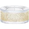 Swarovski Shimmer 5428724 - Candela Tealight in cristalli color oro, dimensioni: 3,15 x 6,7 x 6,7 cm