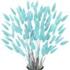MHDAMAI Piccola Erba Secca di Pampa,Coda di Coniglio Essiccata Mazzi di Erba 60 Coda di Coniglio Pampa Erba Secca Naturale Fiore Artificiale per Matrimonio Decorazione D'interni Domestica Giardino Festa,Blu