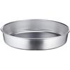 Baldassare Agnelli Pentole Agnelli Linea Pasticceria e Pizza Tortiera Conica in Alluminio con Orlo (H 6 cm), Argento, 28 cm
