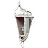 Biscottini Lampada elettrificata a sospensione industrial L28,5xPR16,5xH61,5 - Lampadario moderno - Lampadario in ferro finitura bianca anticata