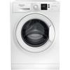 Hotpoint NFR328W IT N, Lavatrice a Carica Frontale a Libera Installazione, D, 8kg, 1200 GIRI/MIN