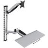 Supporto per Monitor E Tastiera - Montaggio a Parete - 1 Monitor - Fino a 2X 6 K