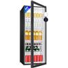 Bomann® KSG 7289 Drinks Fridge with Glass Door, Fridge with 245/244 L Net Capacity and 5 Grid Shelves, Bottle Fridge with Automatic Defrosting and Continuous Temperature Control, Black