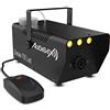 Audibax Smoke 700 LED - Macchina del Fumo con Illuminazione Effetto Fuoco - Macchina del Nebbia con Telecomando - Potenza 700W - capacità 250 ml - Fumo al Minuto di 100m3 - Riscaldamento in 4 min