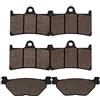 Cyleto Pastiglie Freno Anteriore e Posteriore per YAMAHA TDM 900 TDM900 2002-2010 FJR 1300 2001-2004 XV 1700 2003-2005 XV 1900 A Midnight Star 2006-2012