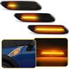 OZ-LAMPE Frecce Laterale Dinamico a LED per BM-W Mini Cooper Countryman R60 R61, Indicatore di Direzione Dinamico a LED 2 Pezzi Canbus Nero