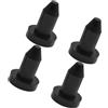 GATHINESS 4 Pezzi Tappo di Scarico in Gomma Nero per Kayak, Accessorio Multiuso a Innesto, per Pesca e Riparazione Kayak Gonfiabili